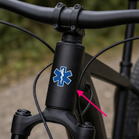 Bike with NFC sticker