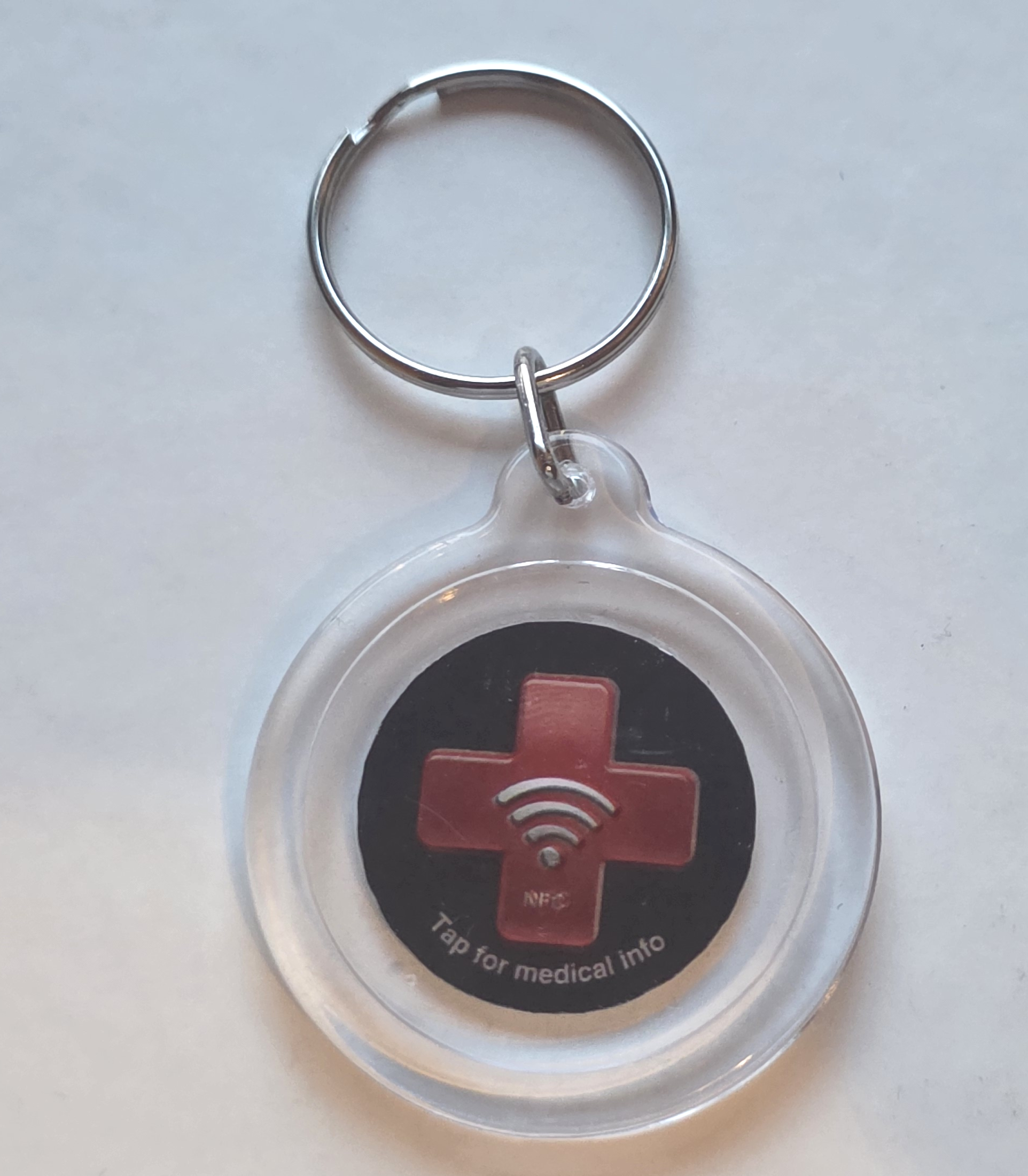 Keychain, Plastic, Red Cross